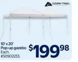 Walmart Pop-up gazebo offer
