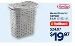 Walmart Weave laundry hamper offer