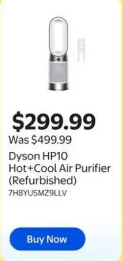 Walmart Dyson HP10 Hot+Cool Air Purifier (Refurbished) offer
