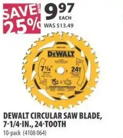 Co-op Dewalt circular saw blade offer