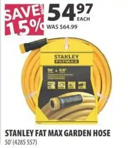 Co-op Stanley fat max garden hose 50' offer