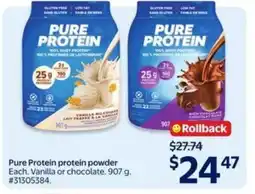 Walmart Pure Protein protein powder offer