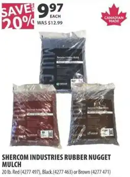 Co-op Shercom industries rubber nugget mulch offer