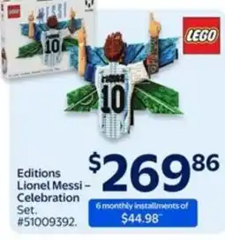 Walmart Editions Lionel Messi- Celebration offer