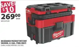 Co-op Milwaukee packout wet/dry vacuum offer