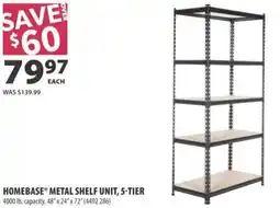 Co-op Homebase metal shelf unit offer
