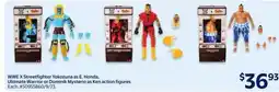 Walmart WWE X Streetfighter Yokozuna as E. Honda, Ultimate Warrior or Dominik Mysterio as Ken action figures offer