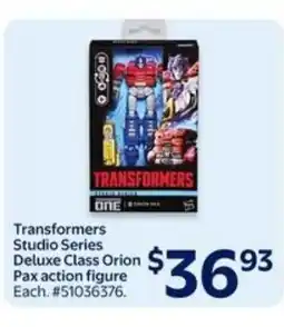Walmart Transformers Studio Series Deluxe Class Orion Pax action figure offer