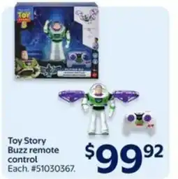 Walmart Toy Story Buzz remote control offer