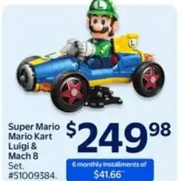 Walmart Super Mario Mario Kart Luigi & Mach 8 offer