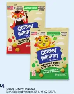 Walmart Gerber Get'ems roundos offer