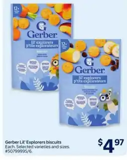 Walmart Gerber Lil' Explorers biscuits offer