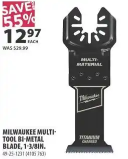 Co-op Milwaukee multi- tool bi-metal blade, 1-3/8in. offer