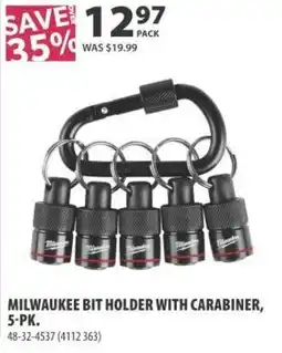 Co-op Milwaukee bit holder with carabiner offer