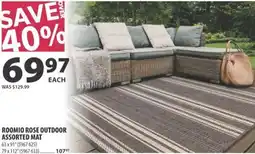 Co-op Roomio rose outdoor mat offer