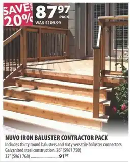 Co-op Nuvo iron baluster contractor pack offer