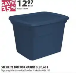 Co-op Sterilite tote box marine blue offer