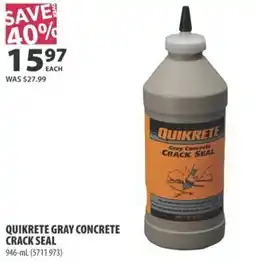 Co-op Quikrete gray concrete crack seal offer