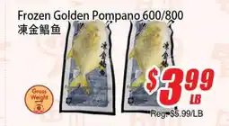 WinCo Food Mart Frozen Golden Pompano 600/800 offer
