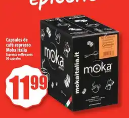 Bonanza Capsules de café espresso Moka Italia offer