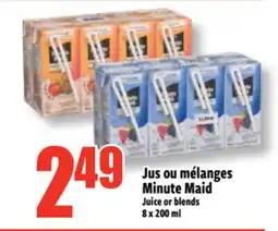 Bonanza Jus ou mélanges Minute Maid offer