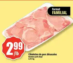 Bonanza Côtelettes de porc désossées offer