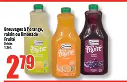 Bonanza Breuvages à l'orange, raisin ou limonade Fruité offer