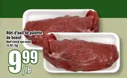 Bonanza Rôtí d'oeil de palette de boeuf offer
