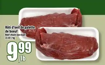 Bonanza Rôtí d'oeil de palette de boeuf offer
