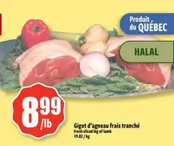Bonanza Fresh sliced leg of lamb offer