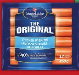 Food Basics MAPLE LODGE ORIGINAL OR HALAL CHICKEN WIENERS offer