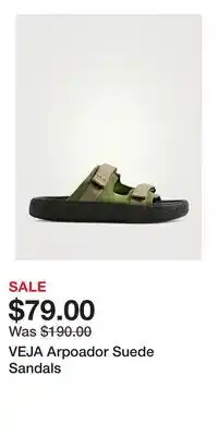 Holt Renfrew VEJA Arpoador Suede Sandals offer