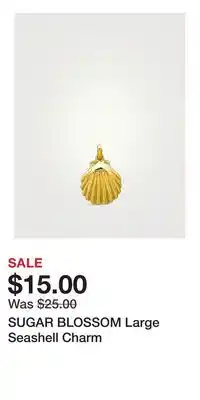 Holt Renfrew SUGAR BLOSSOM Large Seashell Charm offer