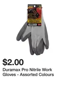 Dollarama Duramax Pro Nitrile Work Gloves - Assorted Colours offer