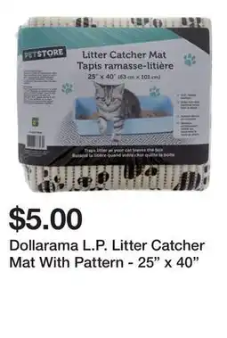Dollarama Dollarama L.P. Litter Catcher Mat With Pattern - 25 x 40 offer