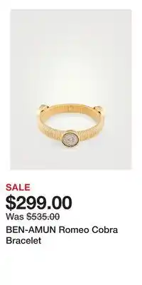 Holt Renfrew BEN-AMUN Romeo Cobra Bracelet offer