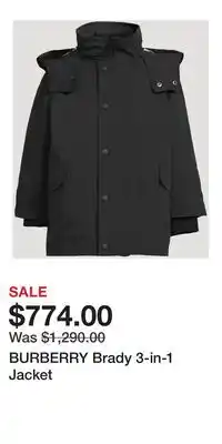 Holt Renfrew BURBERRY Brady 3-in-1 Jacket offer