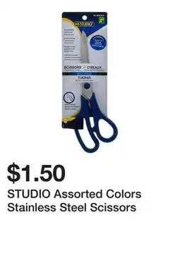 Dollarama STUDIO Assorted Colors Stainless Steel Scissors offer