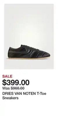 Holt Renfrew DRIES VAN NOTEN T-Toe Sneakers offer