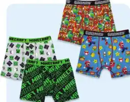 Walmart Kids' licensed underwear offer
