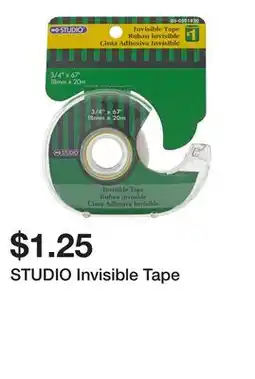Dollarama STUDIO Invisible Tape offer