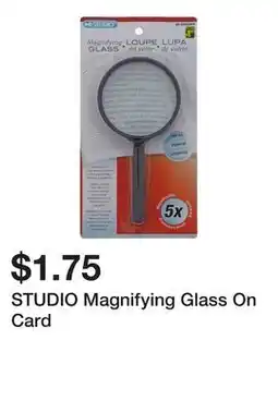 Dollarama STUDIO Magnifying Glass On Card offer
