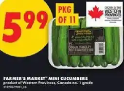 No Frills Farmer's market mini cucumbers offer