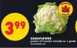 No Frills Cauliflower offer