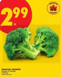 No Frills Broccoli crowns offer
