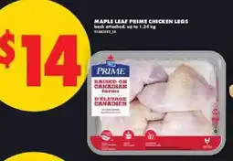 No Frills Maple leaf prime chicken legs offer