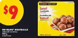 No Frills No name meatballs offer