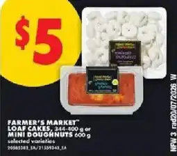 No Frills Farmer's market loaf cakes offer