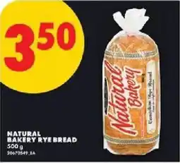 No Frills Natural bakery rye bread offer