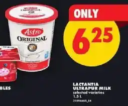 No Frills Lactantia ultrapur milk offer